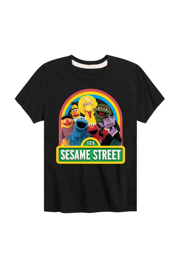 - Group Elmo and Friends - Toddler and Youth Short Sleeve Graphic T-Shirt