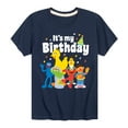 thumbnail image 1 of Sesame Street - Group Its My B Day - Toddler and Youth Short Sleeve Graphic T-Shirt, 1 of 5