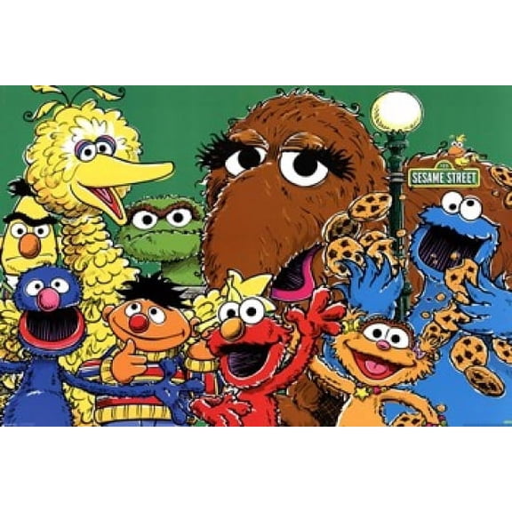 Sesame Street - Group Laminated Poster (36 x 24)