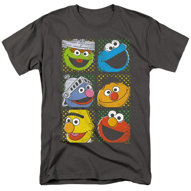 Sesame Street Group Squares T Shirt Sesame Street Group Squares T Shirt