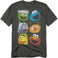 thumbnail image 1 of Sesame Street T-Shirt Group Squares Unisex Graphic Tee For Men & Women, 1 of 7