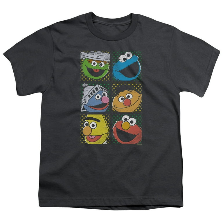 Sesame Street Group Squares T Shirt Sesame Street Group Squares T Shirt