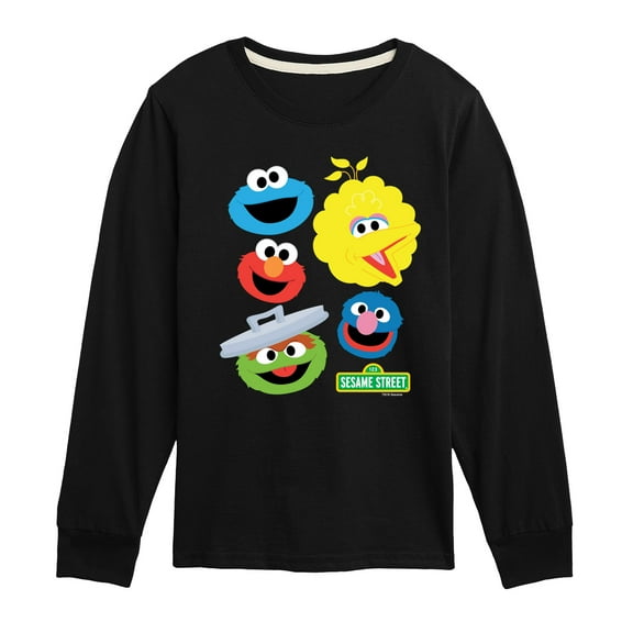 Sesame Street - Group With Logo - Toddler and Youth Long Sleeve T-Shirt