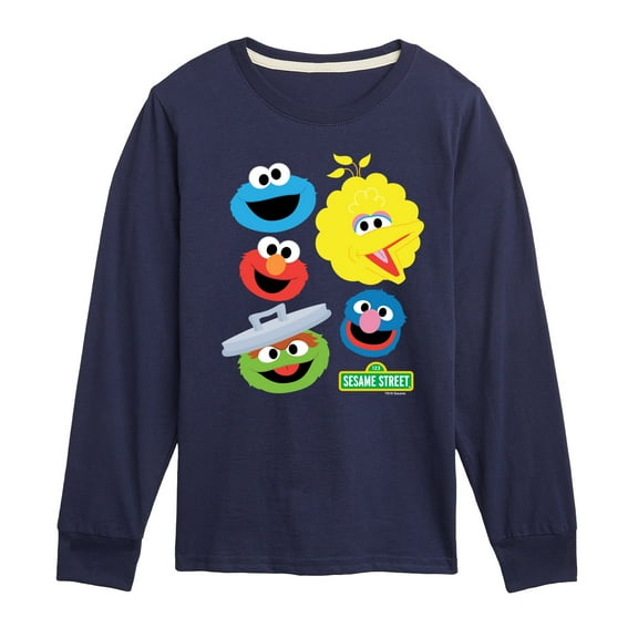 Sesame Street - Group With Logo - Toddler and Youth Long Sleeve T-Shirt