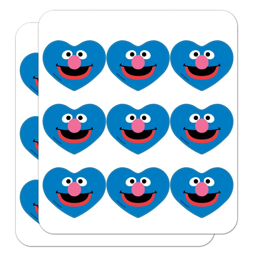 Sesame Street Grover Face Heart Shaped Planner Calendar Scrapbook Craft ...