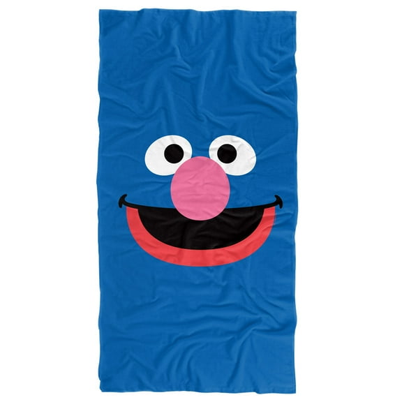 Sesame Street Grover Face Officially Licensed Beach Towel 30' X 60'