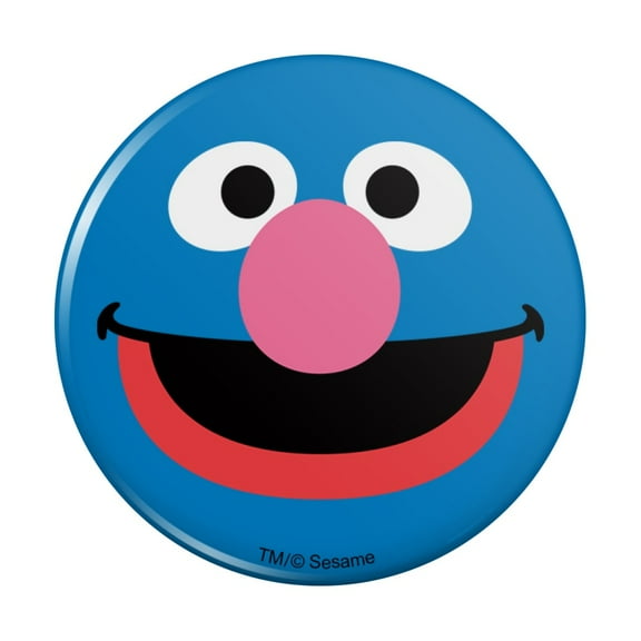 Sesame Street Grover Face Pinback Button Pin