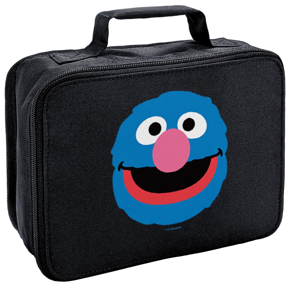 Sesame Street Grover Head Insulated Soft Sided Lunch Box Reusable Lunch Bag For School Office