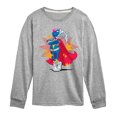 thumbnail image 1 of Sesame Street - Grover Stance - Toddler and Youth Long Sleeve T-Shirt, 1 of 4