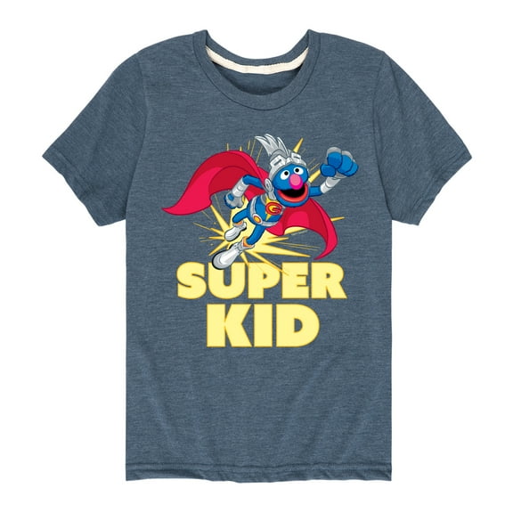 Sesame Street - Grover Super Kid - Toddler and Youth Short Sleeve Graphic T-Shirt