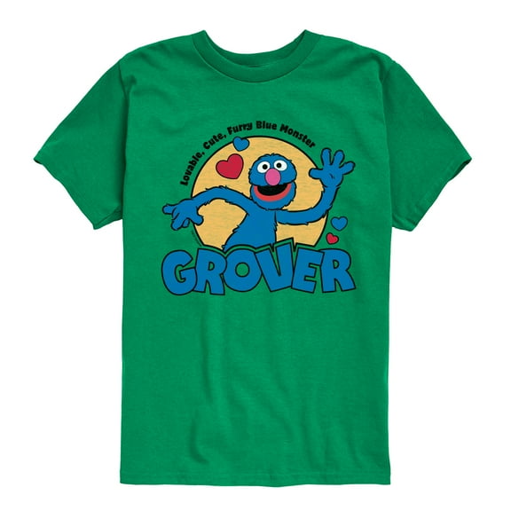 Sesame Street - Grover - Toddler and Youth Short Sleeve Graphic T-Shirt