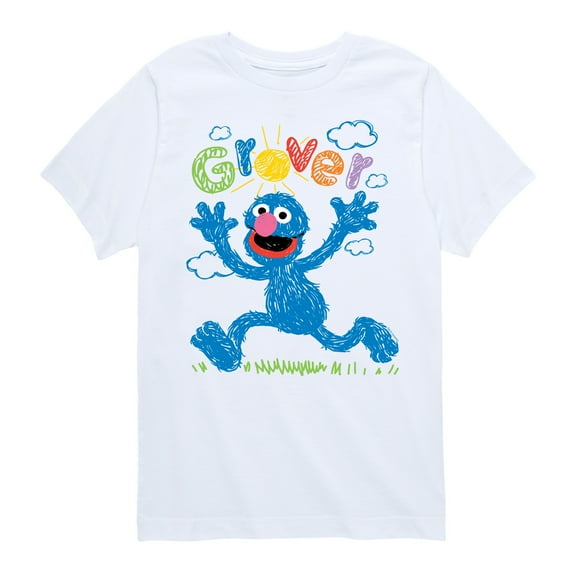Sesame Street - Grover - Toddler and Youth Short Sleeve Graphic T-Shirt
