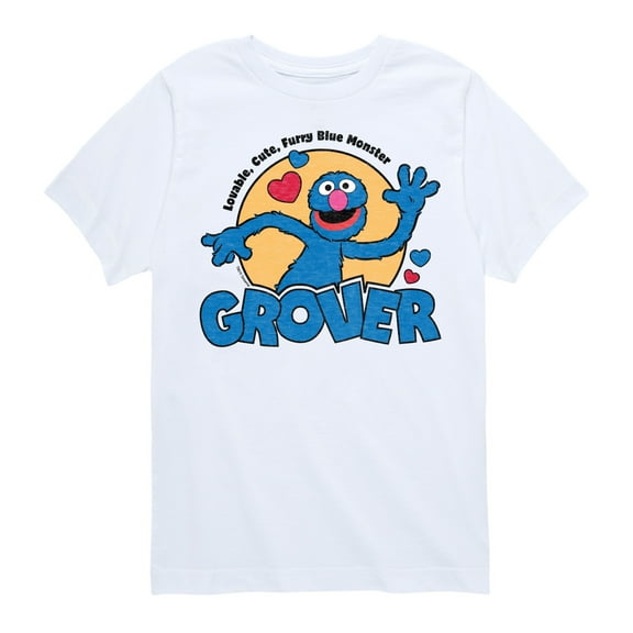 Sesame Street - Grover - Toddler and Youth Short Sleeve Graphic T-Shirt