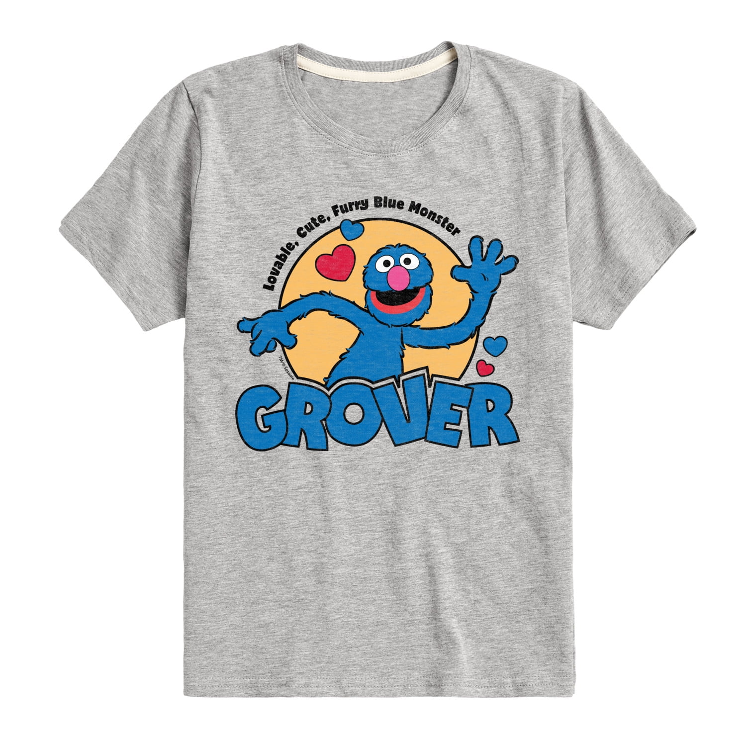 Sesame Street - Grover - Toddler and Youth Short Sleeve Graphic T-Shirt ...