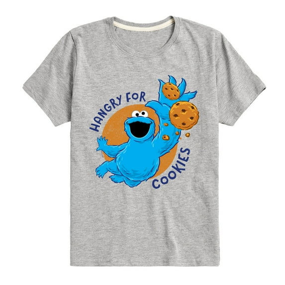 Sesame Street - Hangry For Cookies - Toddler and Youth Short Sleeve Graphic T-Shirt