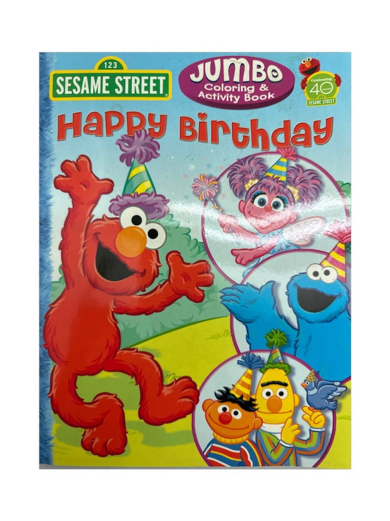 Sesame Street Happy Birthday Coloring and Activity Book - Walmart.com