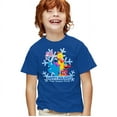 thumbnail image 1 of Sesame Street Happy Holidays Elmo, Cookie Monster, Abby Kids T Shirt for Youth Boys and Girls, Royal, X-Small, 1 of 5