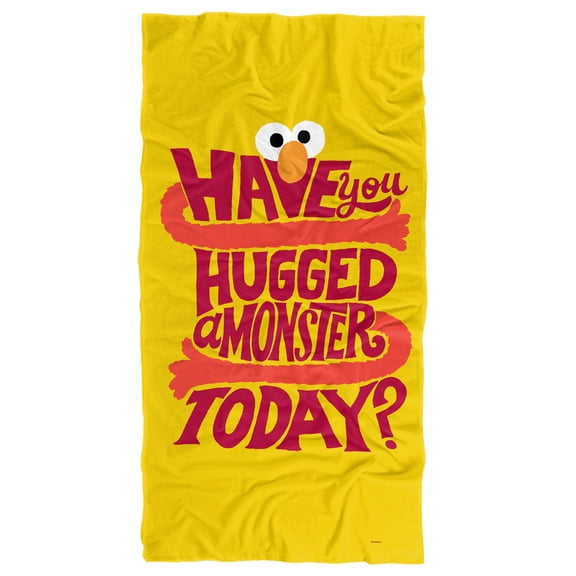 Sesame Street Have You Hugged A Monster Today Officially Licensed Beach Towel 30' X 60'