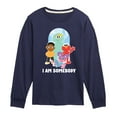 thumbnail image 1 of Sesame Street - I Am Somebody - Toddler and Youth Long Sleeve T-Shirt, 1 of 4