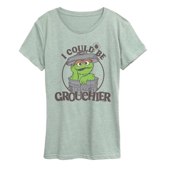 Sesame Street - I Could Be Grouchier Oscar - Women's Short Sleeve Graphic T-Shirt