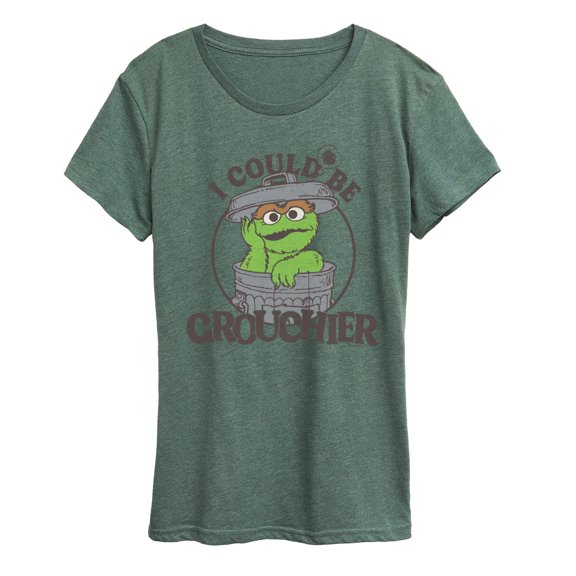 Sesame Street - I Could Be Grouchier Oscar - Women's Short Sleeve Graphic T-Shirt