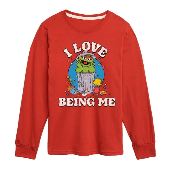 Sesame Street - I Love Being Me Oscar - Toddler and Youth Long Sleeve T-Shirt