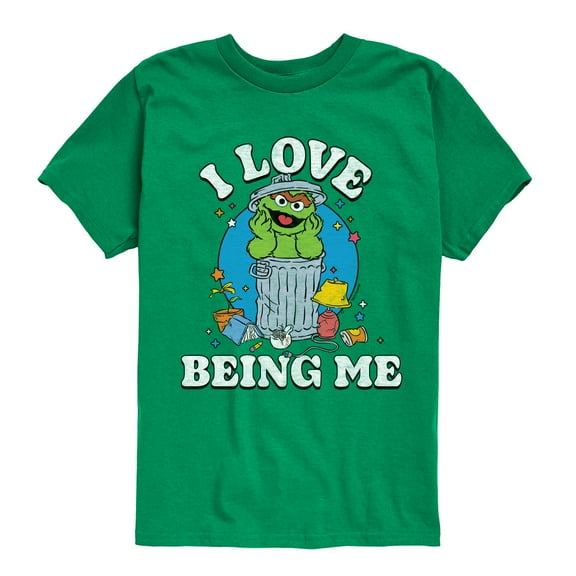 Sesame Street - I Love Being Me Oscar - Toddler and Youth Short Sleeve Graphic T-Shirt