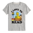 thumbnail image 1 of Sesame Street - I Love To Read - Toddler and Youth Short Sleeve Graphic T-Shirt, 1 of 5