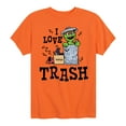 thumbnail image 1 of Sesame Street - I Love Trash - Toddler and Youth Short Sleeve Graphic T-Shirt, 1 of 5