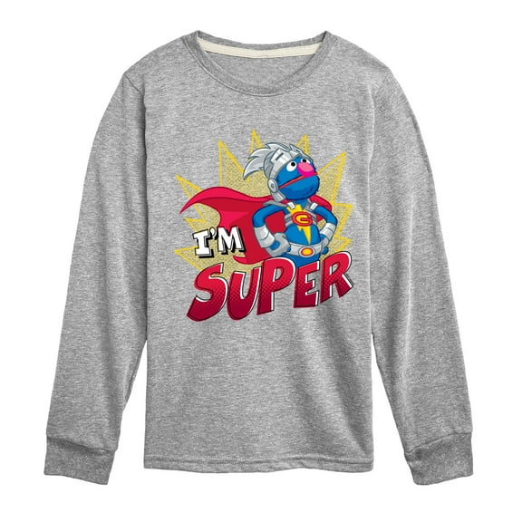 Sesame Street - Im Super - Toddler and Youth Long Sleeve T-Shirt