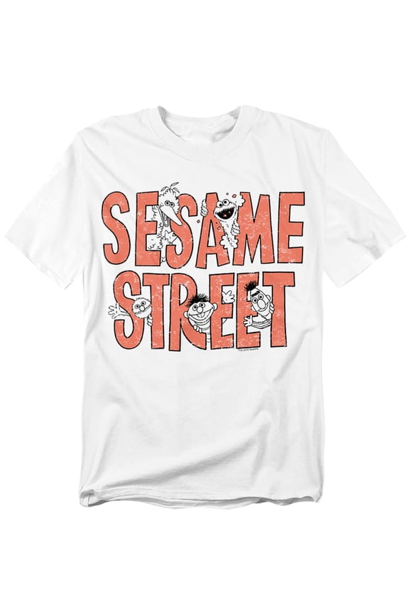 Sesame Street T-Shirt In Letters Unisex Graphic Tee For Men & Women