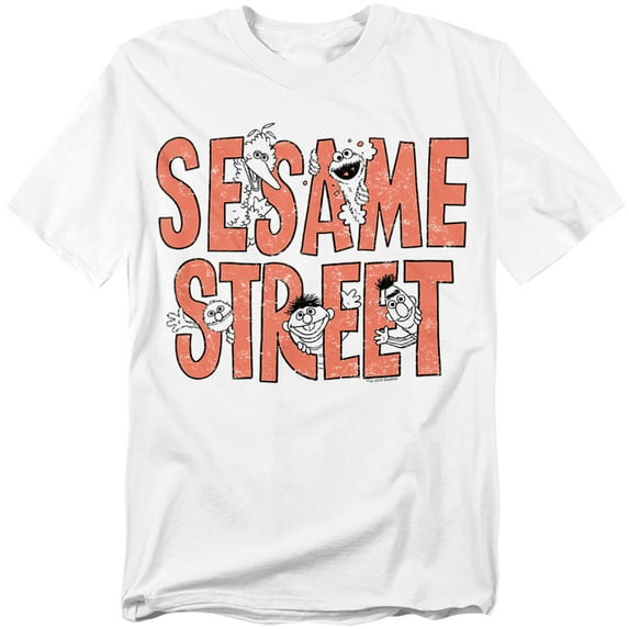 Sesame Street T-Shirt In Letters Unisex Graphic Tee For Men & Women