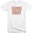 thumbnail image 1 of Sesame Street In Letters S/S Adult Tall 18/1 T-Shirt White, 1 of 2