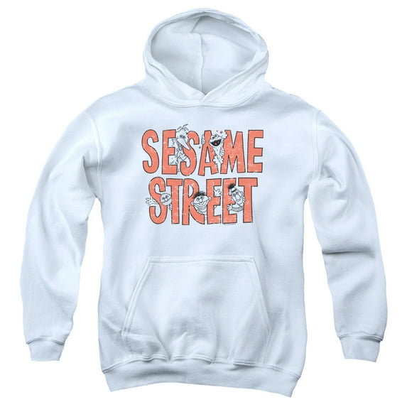Sesame Street - In Letters - Youth Hooded Sweatshirt - Medium