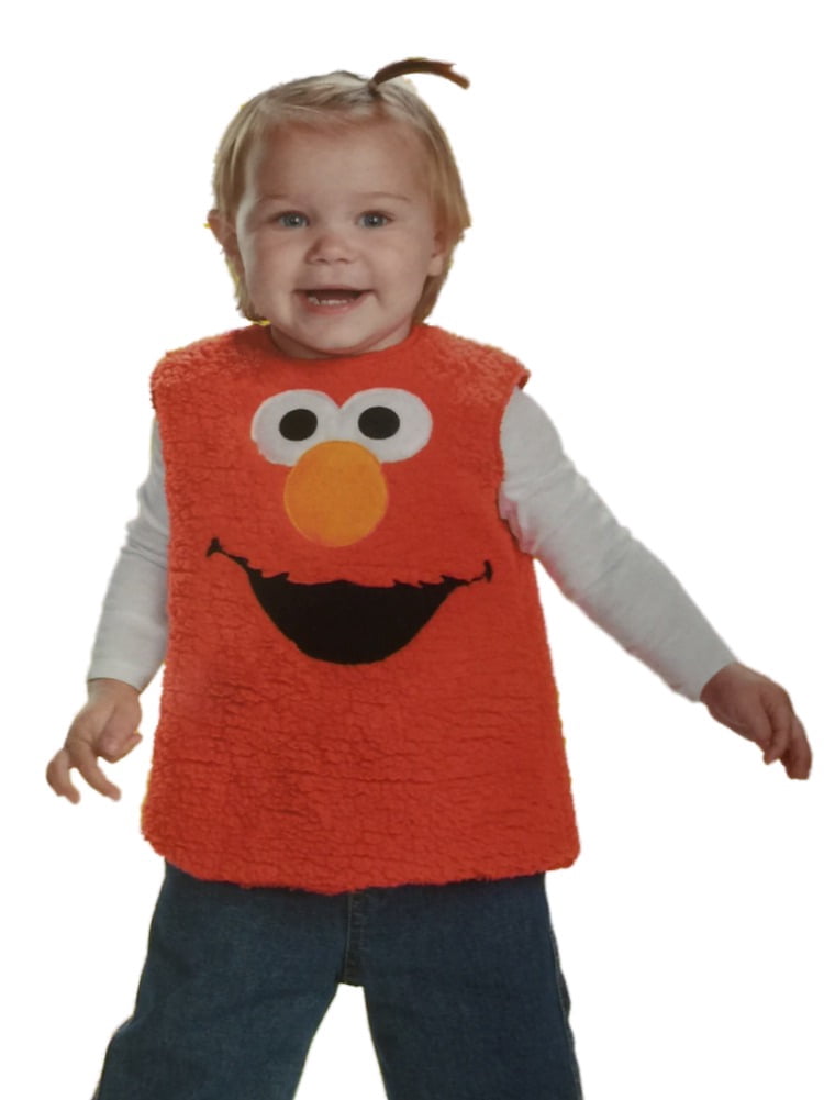 Sesame Street Infant & Toddler Girls & Boys Plush Red Elmo Costume Vest