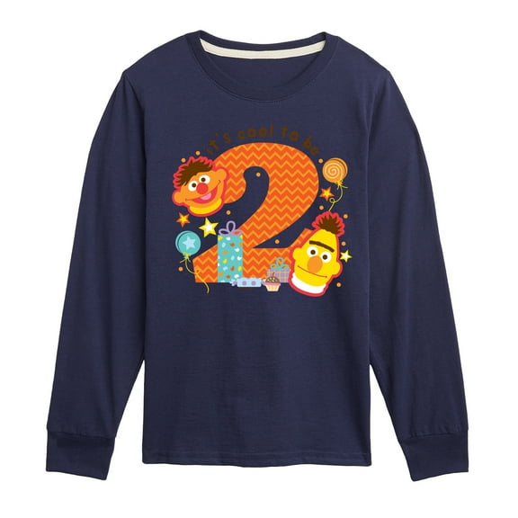 Sesame Street - Its Cool To Be 2 - Toddler and Youth Long Sleeve T-Shirt