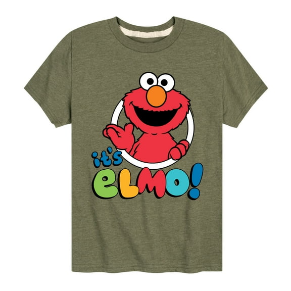 Sesame Street - Its Elmo - Toddler and Youth Short Sleeve Graphic T-Shirt