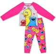 thumbnail image 1 of Sesame Street Jogger Set for Girls, 2 Pack Long Sleeve Tee and Jog Pants Bundle, 1 of 5
