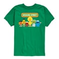 thumbnail image 1 of Sesame Street - Kawaii Group- Toddler and Youth Short Sleeve Graphic T-Shirt, 1 of 5