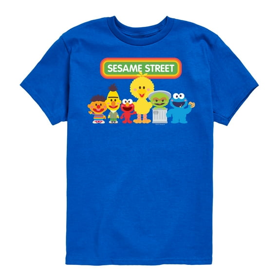 Sesame Street - Kawaii Group- Toddler and Youth Short Sleeve Graphic T-Shirt