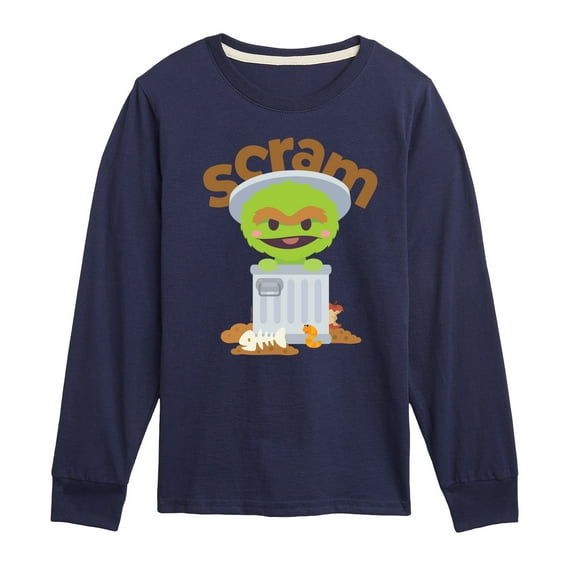 Sesame Street - Kawaii Oscar - Toddler and Youth Long Sleeve T-Shirt