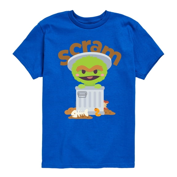 Sesame Street - Kawaii Oscar - Toddler and Youth Short Sleeve Graphic T-Shirt