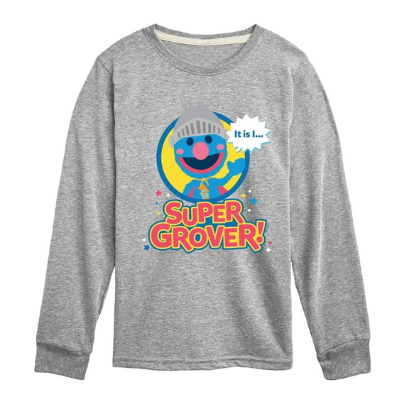 Sesame Street - Kawaii Super Grover - Toddler and Youth Long Sleeve T-Shirt