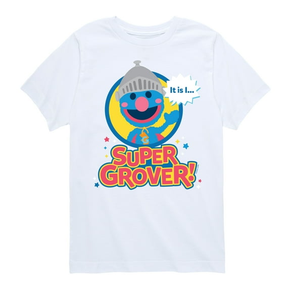 Sesame Street - Kawaii Super Grover - Toddler and Youth Short Sleeve Graphic T-Shirt