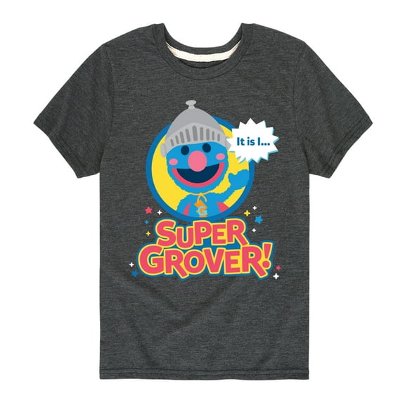 Sesame Street - Kawaii Super Grover - Toddler and Youth Short Sleeve Graphic T-Shirt