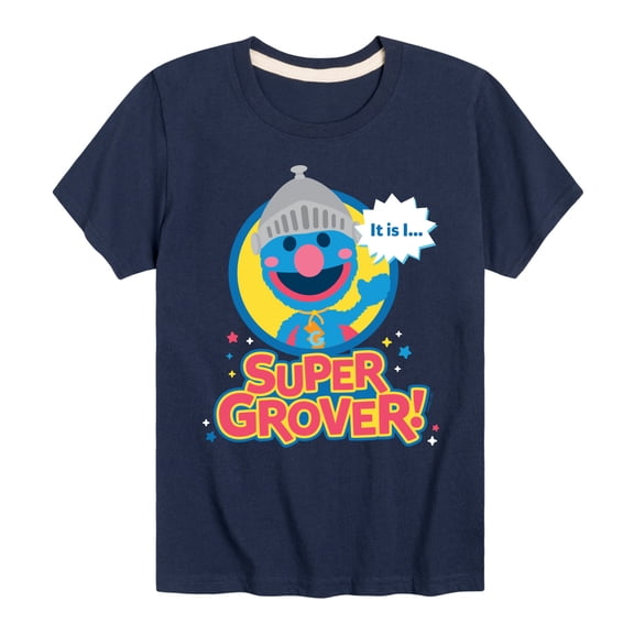Sesame Street - Kawaii Super Grover - Toddler and Youth Short Sleeve Graphic T-Shirt