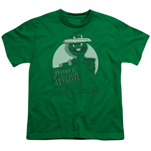 Sesame Street - Keepin It Trashy - Youth Short Sleeve Shirt - Medium