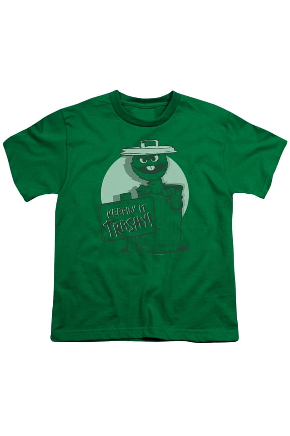 Sesame Street - Keepin It Trashy - Youth Short Sleeve Shirt - Small