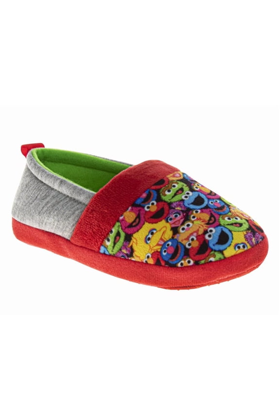 Sesame Street Kids All Your Friends Dual Sizes Slippers. (Toddler Little Kids)Multicolorr, Size: 5-6