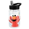 thumbnail image 1 of Sesame Street Kids Tritan Plastic Water Bottle with Straw Lid and Handle, Reusable Tumbler for Toddlers, Unisex for Girls and Boys, 12oz, Big Elmo, 1 of 1